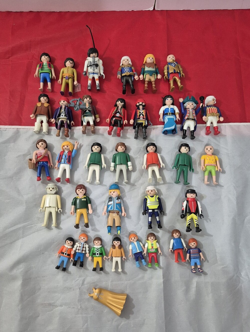 Lot Of 34 Playmobil Figures  People Kids Mixed Bundle Clean